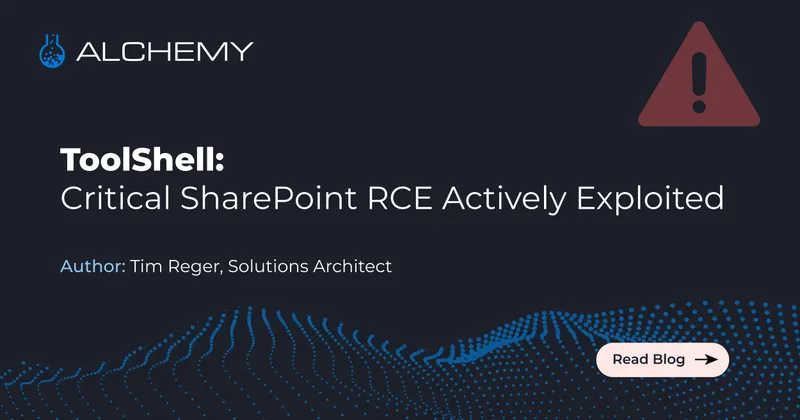 ToolShell: Critical SharePoint RCE Actively Exploited