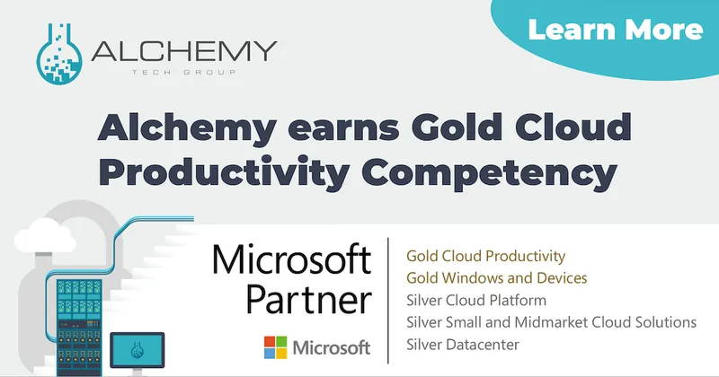 Alchemy earns Microsoft Gold Cloud Productivity Competency