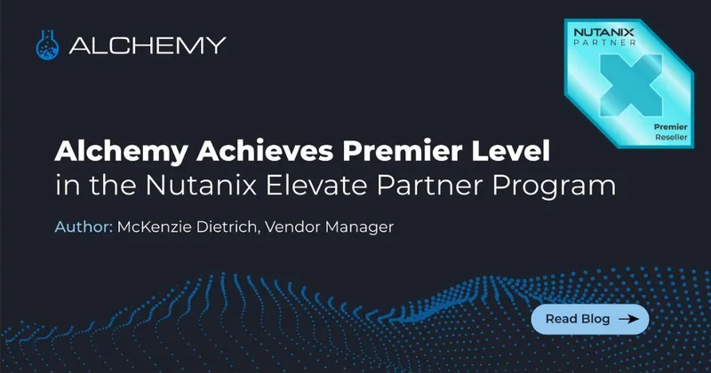Alchemy Achieves Premier Level in the Nutanix Elevate Partner Program