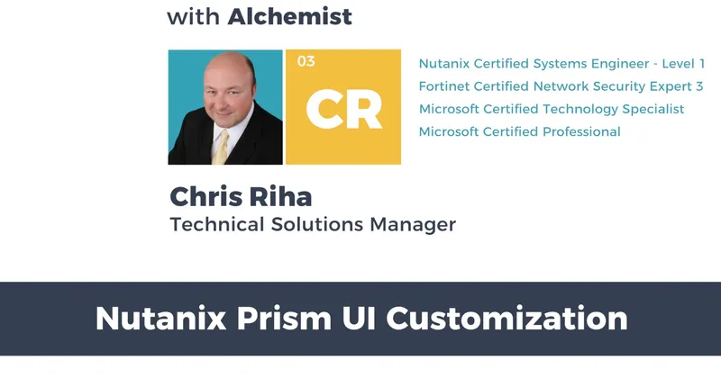 Nutanix Prism UI Customization