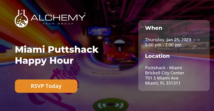 Miami Puttshack Happy Hour