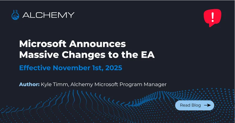 Microsoft Announces Massive Changes to the EA - Effective November 1, 2025