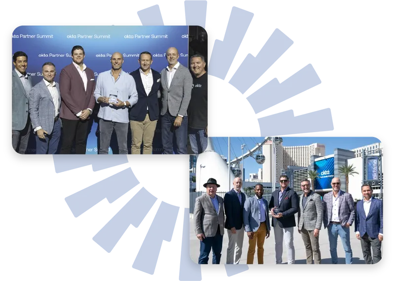 Alchemy leadership receives 5th Okta Partner of the Year Award at Oktane.